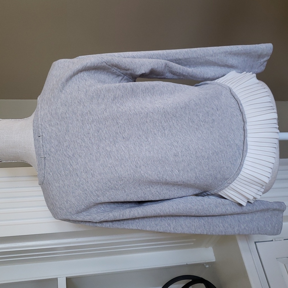 JCrew Ruffle Hem French Terry Sweatshirt - Picture 3 of 7